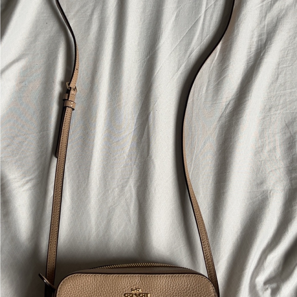 Coach Tan Leather Crossbody Bag